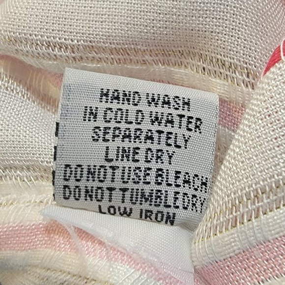 Raviya ✨ Pink & White Striped ✨ Bathing Suit Coverup ✨ Adjustable Waist Tie ✨ - Picture 7 of 11